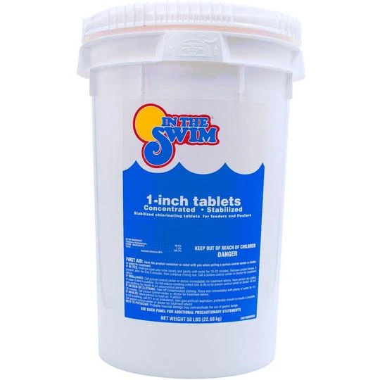 In The Swim - 1 Inch Chlorine Tablets 50 Lbs 3 In The Swim - 1 Inch Chlorine Tablets 50 Lbs