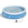 Bestway - 13 Ft X 30 In Fast Set Inflatable Pool Set -Clean Pool Supply 13 ft X 30 in Fast Set Inflatable Pool Set