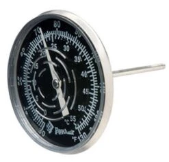 Pentair - Inline Thermometer 30/130 F With Nylon Well -Clean Pool Supply 130 F with Nylon Well 2