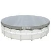 Intex - 18 Ft Round Deluxe Pool Cover For Metal Frame Pools -Clean Pool Supply 18 Ft Round Deluxe Pool Cover for Metal Frame Pools