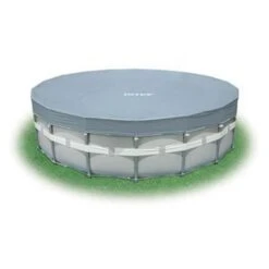 Intex - 18 Ft Round Deluxe Pool Cover For Metal Frame Pools -Clean Pool Supply 18 Ft Round Deluxe Pool Cover for Metal Frame Pools 4