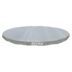Intex - 18 Ft Round Deluxe Pool Cover For Metal Frame Pools -Clean Pool Supply 18 Ft Round Deluxe Pool Cover for Metal Frame Pools 6