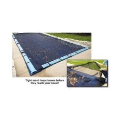 Arctic Armor - 18' X 36' Rectangle In-Ground Leaf Net With 4-Year Warranty -Clean Pool Supply 18 x 36 Rectangle In Ground Leaf Net with 4 Year Warranty 9