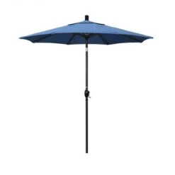 7 1/2 Ft Market Umbrella With Black Aluminum Pole -Clean Pool Supply 2 ft Market Umbrella with Black Aluminum Pole 10