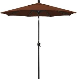 7 1/2 Ft Market Umbrella With Black Aluminum Pole -Clean Pool Supply 2 ft Market Umbrella with Black Aluminum Pole 11