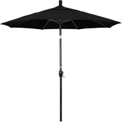 7 1/2 Ft Market Umbrella With Black Aluminum Pole -Clean Pool Supply 2 ft Market Umbrella with Black Aluminum Pole 16