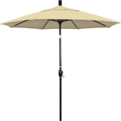 7 1/2 Ft Market Umbrella With Black Aluminum Pole -Clean Pool Supply 2 ft Market Umbrella with Black Aluminum Pole 17