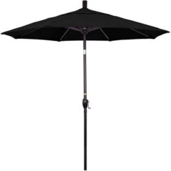 7 1/2 Ft Market Umbrella With Black Aluminum Pole -Clean Pool Supply 2 ft Market Umbrella with Black Aluminum Pole 4