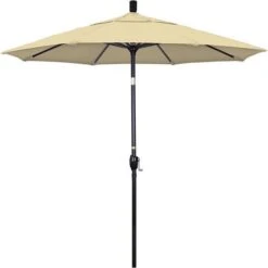 7 1/2 Ft Market Umbrella With Black Aluminum Pole -Clean Pool Supply 2 ft Market Umbrella with Black Aluminum Pole 5