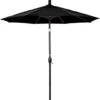 7.5 Ft Market Umbrella Bronze/Sunset -Clean Pool Supply 2 ft Market Umbrella with Bronze Aluminum Pole