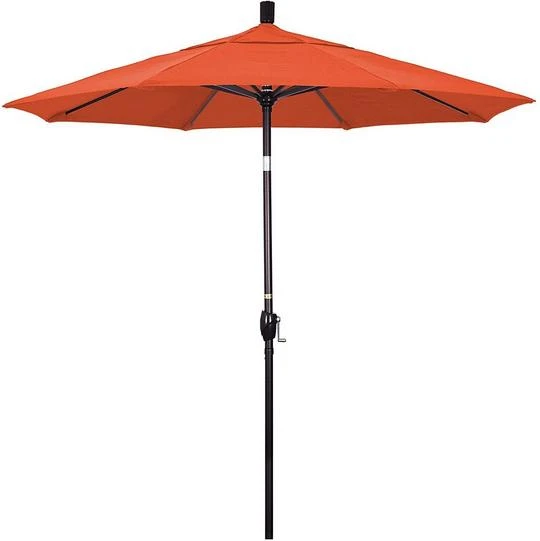 7.5 Ft Market Umbrella Bronze/Lemon 4 7.5 Ft Market Umbrella Bronze/Lemon - Image 2