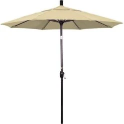 7.5 Ft Market Umbrella Bronze/Lemon 32 7.5 Ft Market Umbrella Bronze/Lemon -Clean Pool Supply 2 ft Market Umbrella with Bronze Aluminum Pole 130