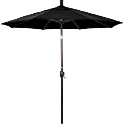 7.5 Ft Market Umbrella Bronze/Hunter Green -Clean Pool Supply 2 ft Market Umbrella with Bronze Aluminum Pole 172