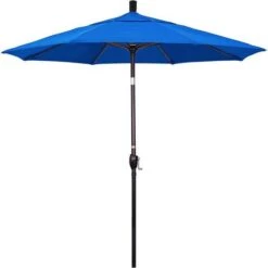 7.5 Ft Market Umbrella Bronze/Kiwi -Clean Pool Supply 2 ft Market Umbrella with Bronze Aluminum Pole 26
