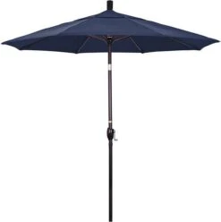 7.5 Ft Market Umbrella Bronze/Kiwi -Clean Pool Supply 2 ft Market Umbrella with Bronze Aluminum Pole 31