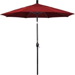 7.5 Ft Market Umbrella Bronze/Antique Beige -Clean Pool Supply 2 ft Market Umbrella with Bronze Aluminum Pole 47