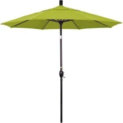 7.5 Ft Market Umbrella Bronze/Antique Beige -Clean Pool Supply 2 ft Market Umbrella with Bronze Aluminum Pole 48