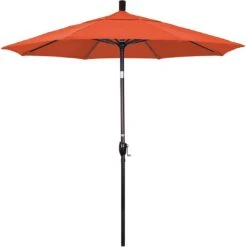 7.5 Ft Market Umbrella Bronze/Antique Beige -Clean Pool Supply 2 ft Market Umbrella with Bronze Aluminum Pole 53