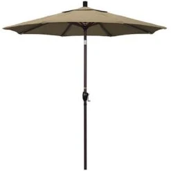 7 1/2 Ft Push Button Tilt Patio Umbrella In Sunbrella Fabric -Clean Pool Supply 2 ft Push Button Tilt Patio Umbrella in Sunbrella Fabric 10