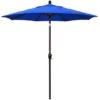7 1/2 Ft Push Button Tilt Patio Umbrella In Sunbrella Fabric