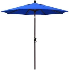 7 1/2 Ft Push Button Tilt Patio Umbrella In Sunbrella Fabric -Clean Pool Supply 2 ft Push Button Tilt Patio Umbrella in Sunbrella Fabric 6