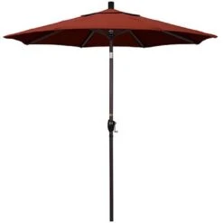 7 1/2 Ft Push Button Tilt Patio Umbrella In Sunbrella Fabric -Clean Pool Supply 2 ft Push Button Tilt Patio Umbrella in Sunbrella Fabric 8