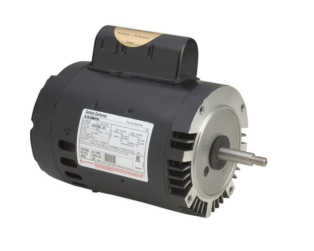 Century A.O. Smith - 56J C-Face 1-1/2 HP Full Rated Pool And Spa Pump Motor, 9.2/18.4A 115/230V 8 Century A.O. Smith - 56J C-Face 1-1/2 HP Full Rated Pool And Spa Pump Motor, 9.2/18.4A 115/230V - Image 6