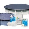 24' Round Economy Above Ground Winter Pool Cover 8-Year With Leaf Net And Chemical Closing Kit Bundle -Clean Pool Supply 24 Round Economy Above Ground Winter Pool Cover 8 Year with Leaf Net and Chemical Closing Kit Bundle