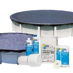 24' Round Economy Above Ground Winter Pool Cover 8-Year With Leaf Net And Chemical Closing Kit Bundle -Clean Pool Supply 24 Round Economy Above Ground Winter Pool Cover 8 Year with Leaf Net and Chemical Closing Kit Bundle 4