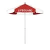 California Umbrella - 6' Lifeguard Logo Umbrella, Red -Clean Pool Supply 6 Lifeguard Logo Umbrella Red
