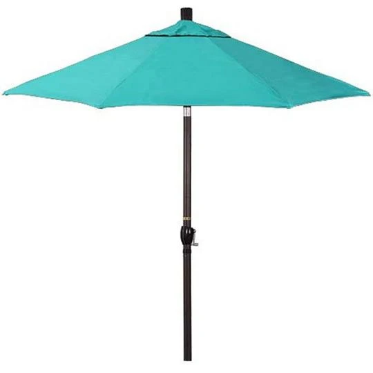 9 Ft Push Button Tilt Patio Umbrella In Sunbrella Fabric 4 9 Ft Push Button Tilt Patio Umbrella In Sunbrella Fabric - Image 2