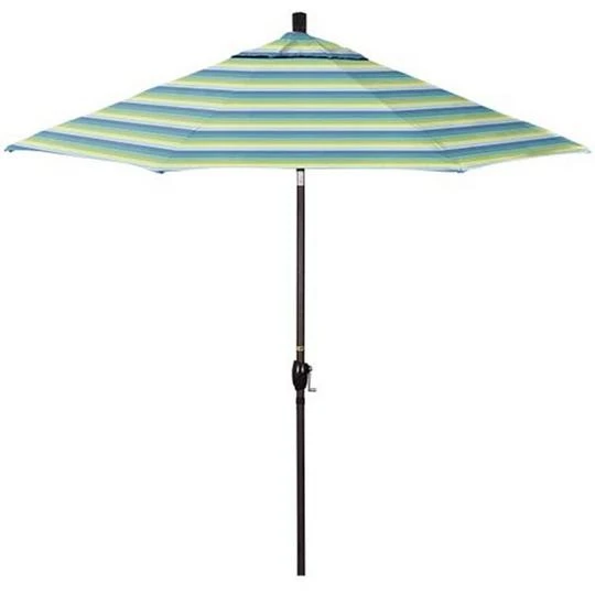 9 Ft Push Button Tilt Patio Umbrella In Sunbrella Fabric 8 9 Ft Push Button Tilt Patio Umbrella In Sunbrella Fabric - Image 6