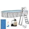 Ambassador 18'x33' X 52" Oval Above Ground Pool Package -Clean Pool Supply Ambassador 18x33 x 52 Oval Above Ground Pool Package