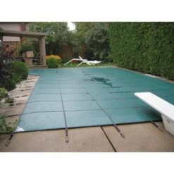 Hinspergers - Aqua Master 18 X 36 Solid Safety Cover - Rectangle With Center End Step Green 28 Hinspergers - Aqua Master 18 X 36 Solid Safety Cover - Rectangle With Center End Step Green -Clean Pool Supply Aqua Master 18 x 36 Solid Safety Cover Rectangle with Center End Step Green 10