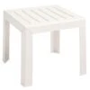 Bahia Contract-Grade Side Table - White -Clean Pool Supply Bahia Contract Grade Resin Side Table