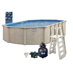 Cascade 12'x24' X 52" Oval Above Ground Pool Package -Clean Pool Supply Cascade 12x24 x 52 Oval Above Ground Pool Package 7