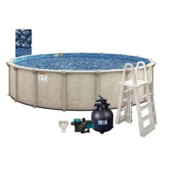Cascade 18' X 52" Round Above Ground Pool Package