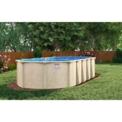 Cascade 18'x34' X 52" Oval Above Ground Pool Package -Clean Pool Supply Cascade 18x34 x 52 Oval Above Ground Pool Package 8
