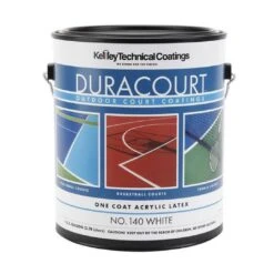 Kelley Technical Coatings - 1 Gallon/White -Clean Pool Supply Duracourt Tennis Court Paint 10