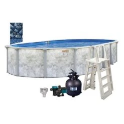 Eden 16'x32' X 52" Oval Above Ground Pool Package