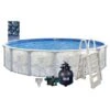 Eden 24' X 52" Round Above Ground Pool Package -Clean Pool Supply Eden 24 x 52 Round Above Ground Pool Package