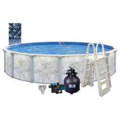 Eden 24' X 52" Round Above Ground Pool Package