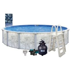 Eden 27' X 52" Round Above Ground Pool Package -Clean Pool Supply Eden 27 x 52 Round Above Ground Pool Package 6