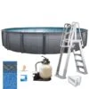 Edge 18' X 52" Round Above Ground Pool Package -Clean Pool Supply Edge 18 x 52 Round Above Ground Pool Package