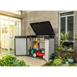 Keter - Elite Store Resin Outdoor Storage Shed, Grey -Clean Pool Supply Elite Store Resin Outdoor Storage Shed Grey 9