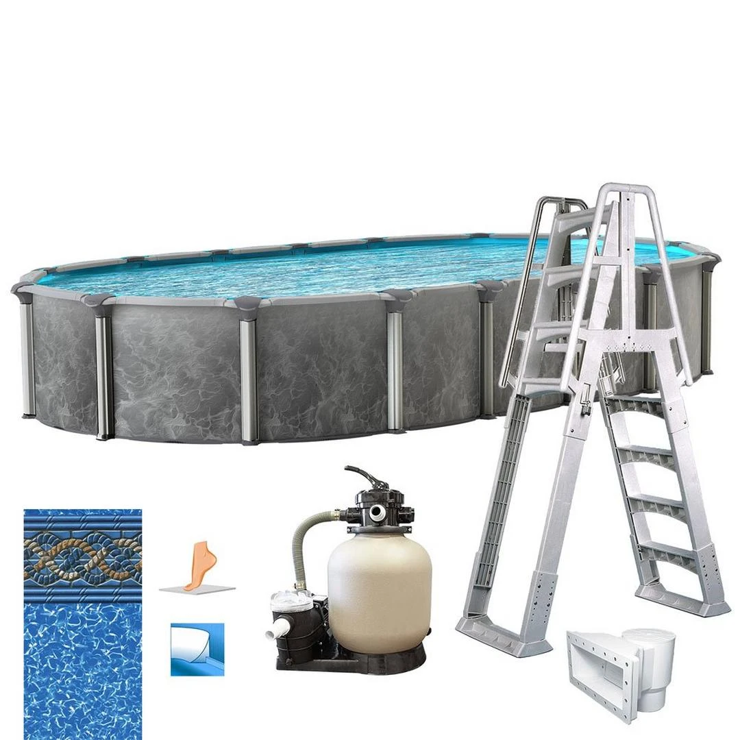 Emotion 15'x30' X 52" Oval Above Ground Pool Package 8 Emotion 15'x30' X 52" Oval Above Ground Pool Package - Image 6
