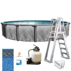 Emotion 18' X 52" Round Above Ground Pool Package -Clean Pool Supply Emotion 18 x 52 Round Above Ground Pool Package 5