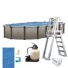 Epic 15'x24' X 52" Oval Above Ground Pool Package -Clean Pool Supply Epic 15x24 x 52 Oval Above Ground Pool Package