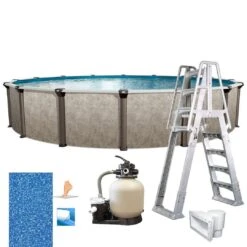 Epic 21' X 52" Round Above Ground Pool Package 17 Epic 21' X 52" Round Above Ground Pool Package -Clean Pool Supply Epic 21 x 52 Round Above Ground Pool Package 5