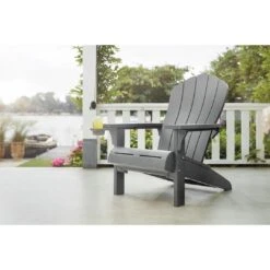Keter - Everest Adirondack Chair, Grey -Clean Pool Supply Everest Adirondack Chair Grey 4